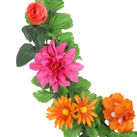6ft. Lily & Pink Dahlia Garland by Ashland®